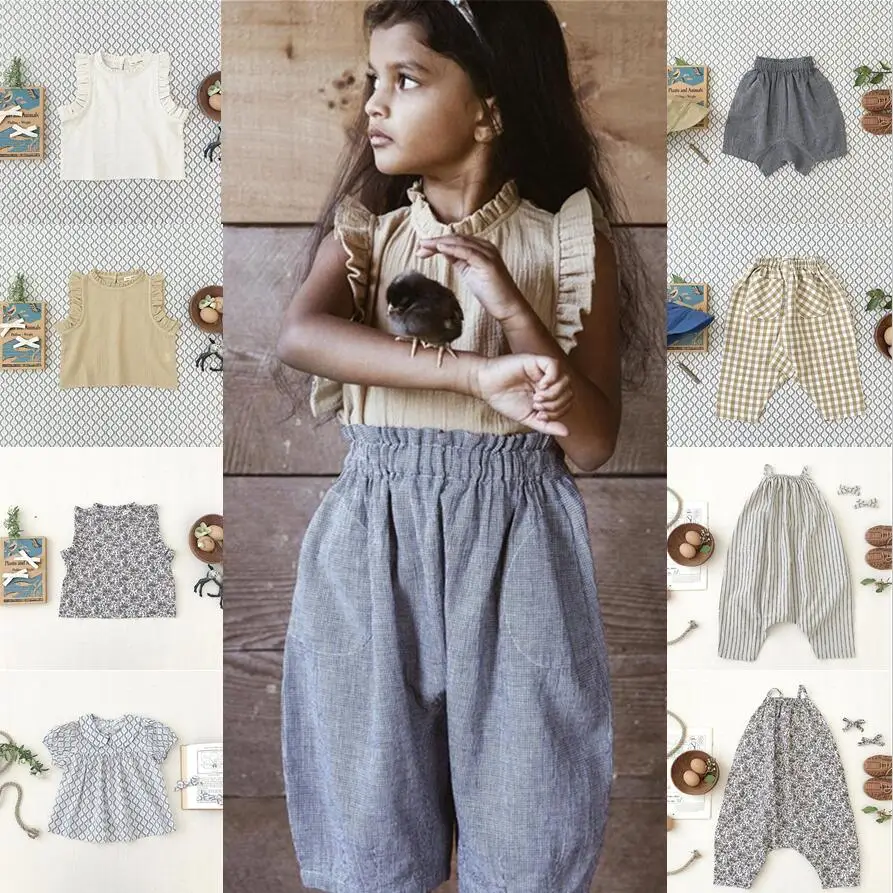 Soor Ploom модные наряды для девочек новые летние детские футболки топы винтажный