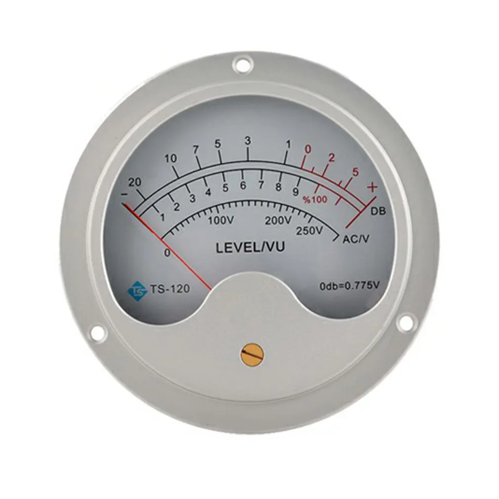

New TS-120 VU Audio Meter With Power Transformer Aluminum Alloy DB Audio Level Header Test Tool For Home Audio