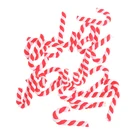 1020 шт. миниатюрный рождественский кукольный домик, модель красного и белого тростника, миниатюрное украшение для кукольного домика, Прямая поставка