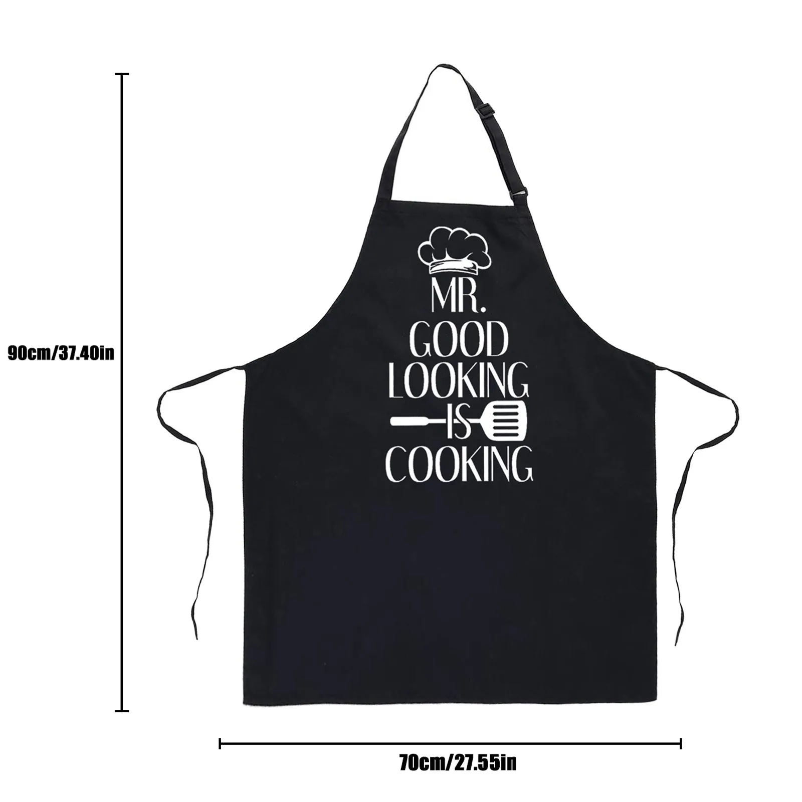 

Houseware Men are cooking text cute print family apron kitchen apron Sale