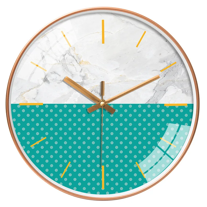 

Nordic Wall Clock Fashion Silent Easy Installation Suitable For Living Room Kitchen Bedroom Office Home Decor