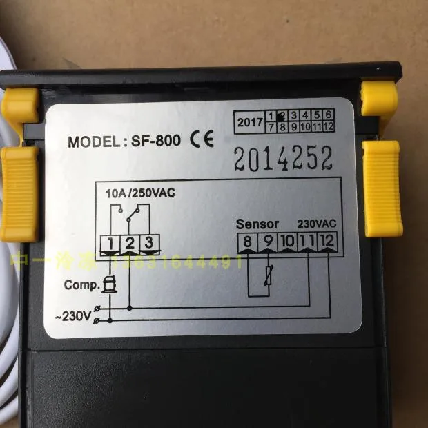 Controlador de temperatura sf-800 Shangfang, termostato electr&oacute;nico, controlador de temperatura, refrigerador, congelador-3