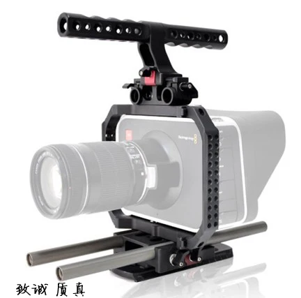 ECO BMCC Защитная клетка Риг с верхней ручкой 15 мм стержень Blackmagic камера