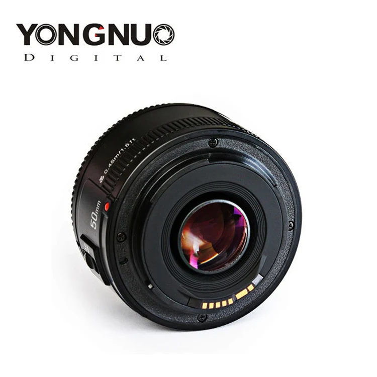 Объектив YONGNUO YN 50 мм f1.8 с автофокусом для цифровых зеркальных камер Canon EOS 60D 70D 5D2 5D3