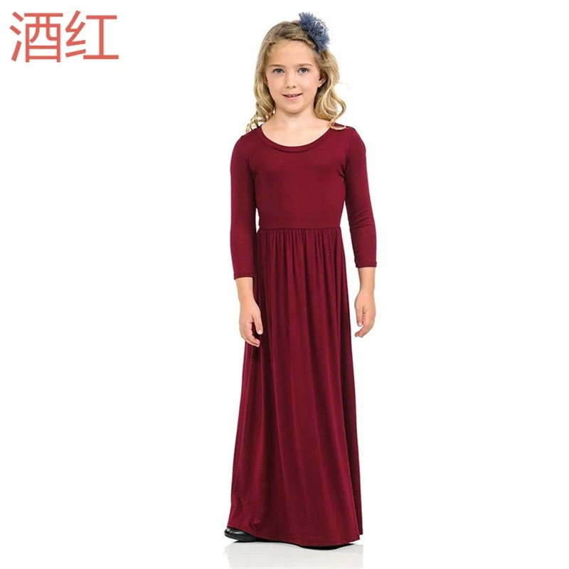 Style Sixteen Г. Осеннее длинное платье для маленьких девочек пляжная детская одежда с круглым вырезом повседневные летние макси богемные платья для девочек с единорогом vestido de festa - Цвет: Style Sixteen