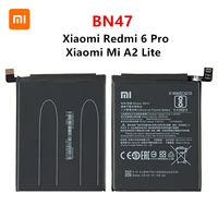 xiao mi 100 orginal bn47 4000mah battery for xiaomi mi a2 lite redmi 6 pro bn47 high quality phone replacement batteries