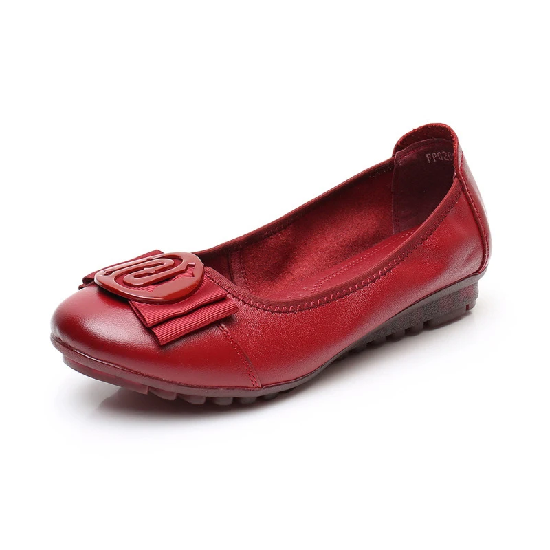 

Балетки женские из мягкой натуральной кожи, на низком каблуке, 41 размер