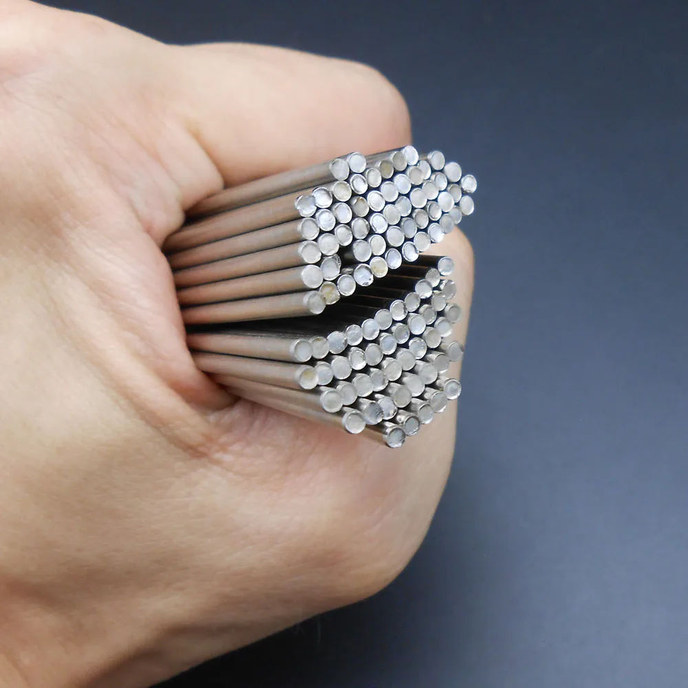 100Pcs X Dia. 2MM Length 150MM G2*150 #45 Steel Shaft Nickel Plated Surface Technology Building Block Parts 2X150 Toy Car Gear - купить по