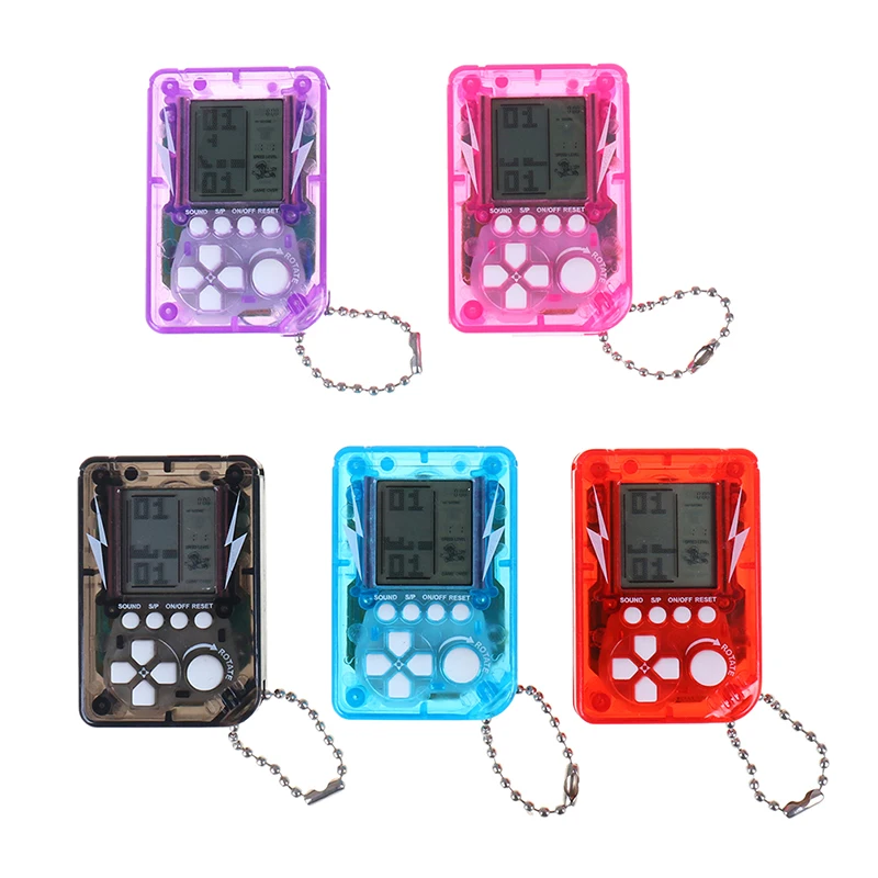 

Mini Classic Game Machine Children's Handheld Retro Nostalgic Mini Game Console With Keychain Tetris Video Game