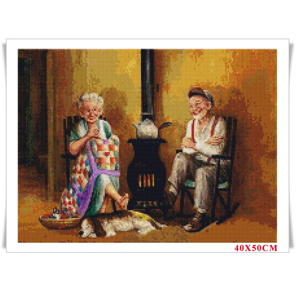 Алмазная вышивка AZQSD 5D для рукоделия алмазная пожилых людей полностью квадратные