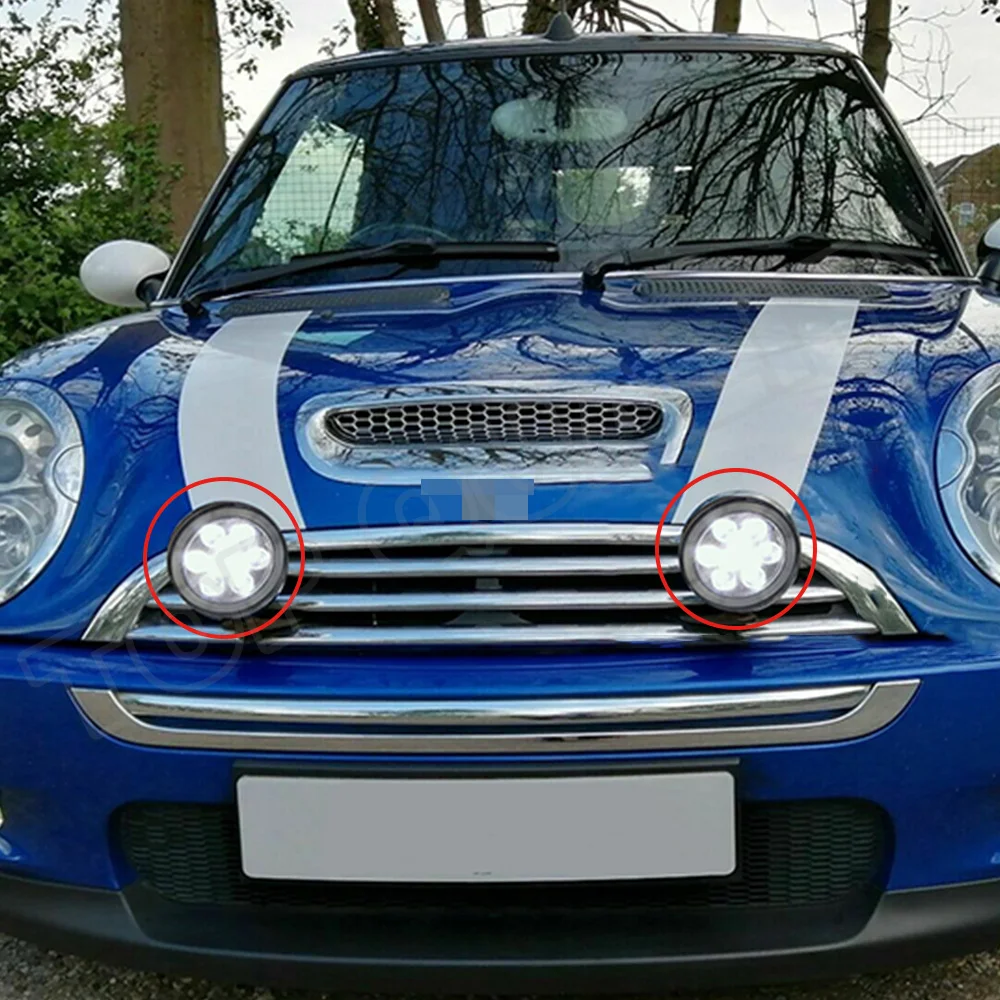 

2Pcs For MINI LED Rally Lights LED DRL Daytime Running Driving Lamp For Mini Cooper R50 R52 R53 2001 2002 2003 2004 2005 2006