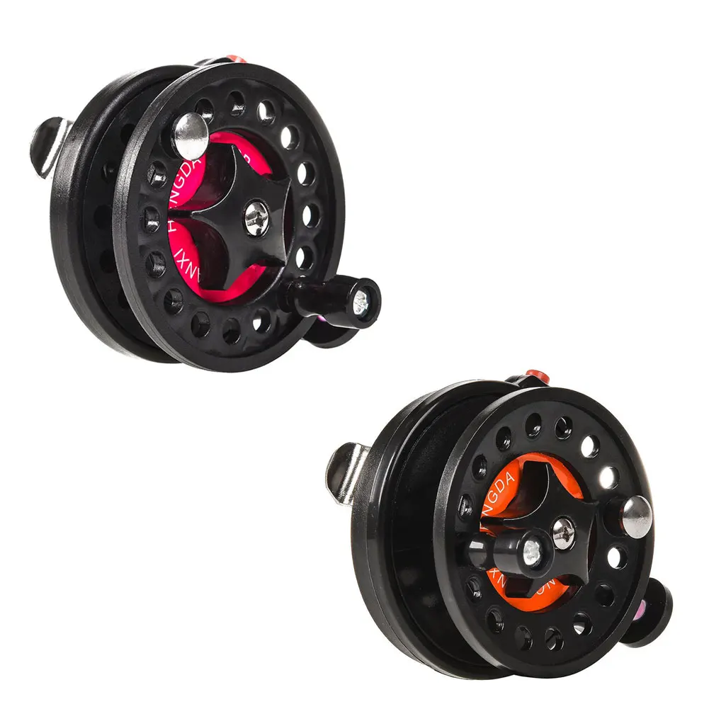 

Winter Ice Fishing Reels Ball Bearings Reels Mini Fishing Reel Carp Fishing Outdoor Fish Brake Handle Front Reel Tool HD68-4B/3B