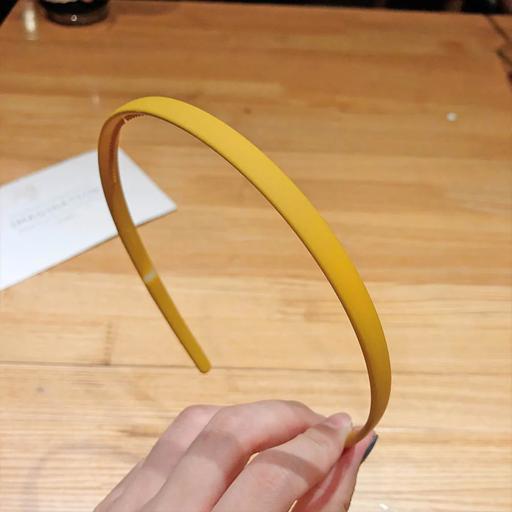 

1PCS New Women Girls Cute Solid Colors Basic Hairbands Sweet Simple Headband Hair Hoop Fashion Hair Accessories Frosted