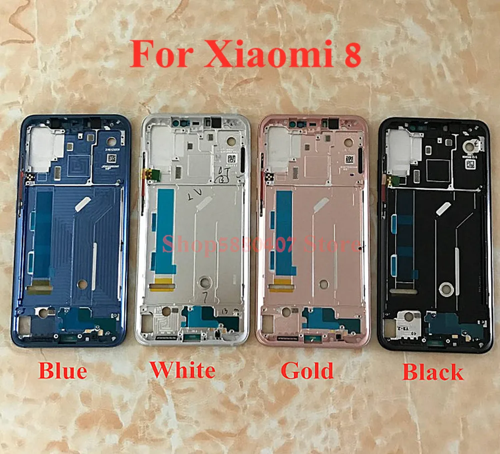 100% Оригинальная передняя рамка ЖК дисплея для Xiaomi 8 Mi8 M8 средняя запасные