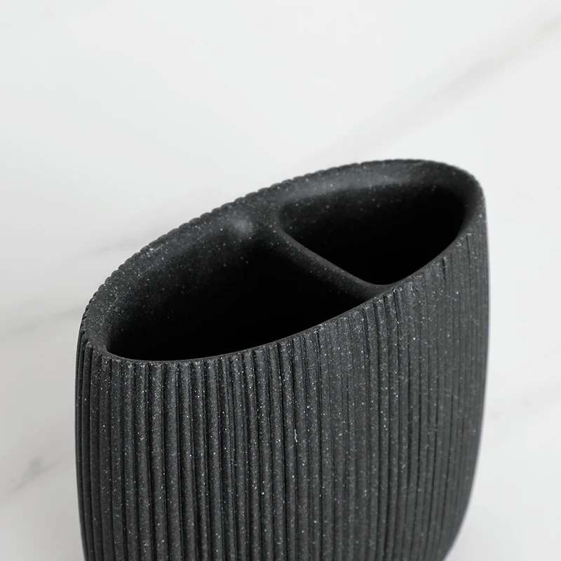 black bathroom accessories set with toothbrush holder soap dispenser soap tumbler cups soap dish an toilet brush holder free global shipping