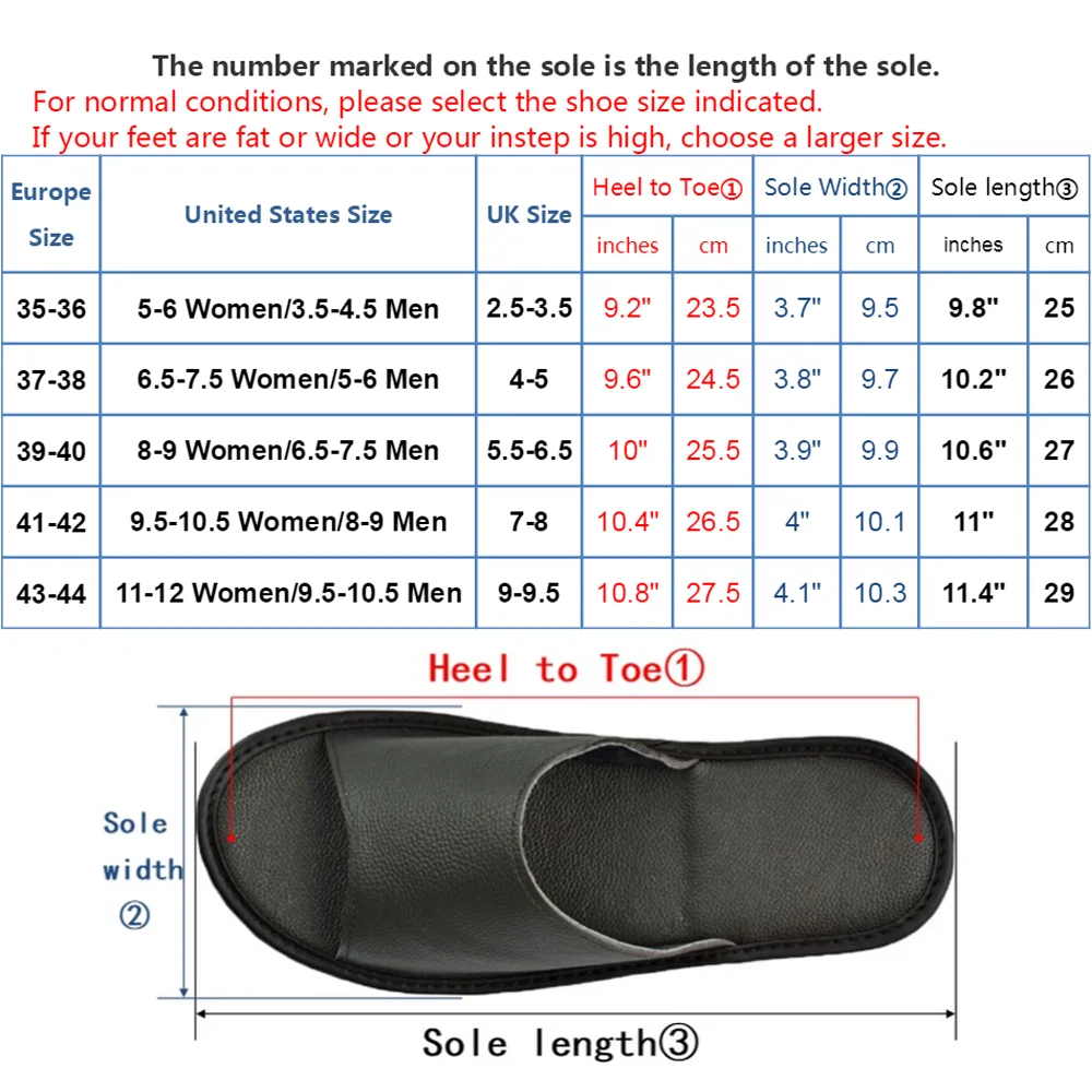 Тапочки из натуральной коровьей кожи для мужчин и женщин Нескользящие домашние