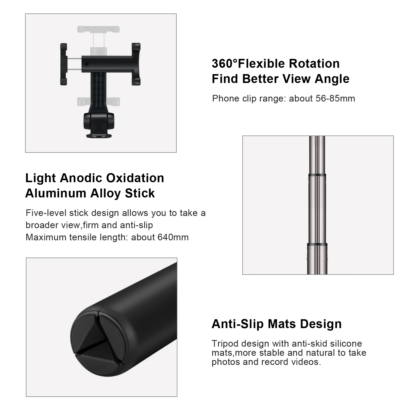 Huawei AF15 Portable Wireless Bluetooth Selfie Stick Tripod Monopod дистанционный затвор для iOS Android управление