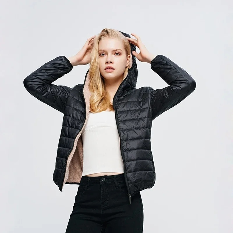 Зимняя куртка Женское пальто с капюшоном кашемировые и верхняя одежда зимние