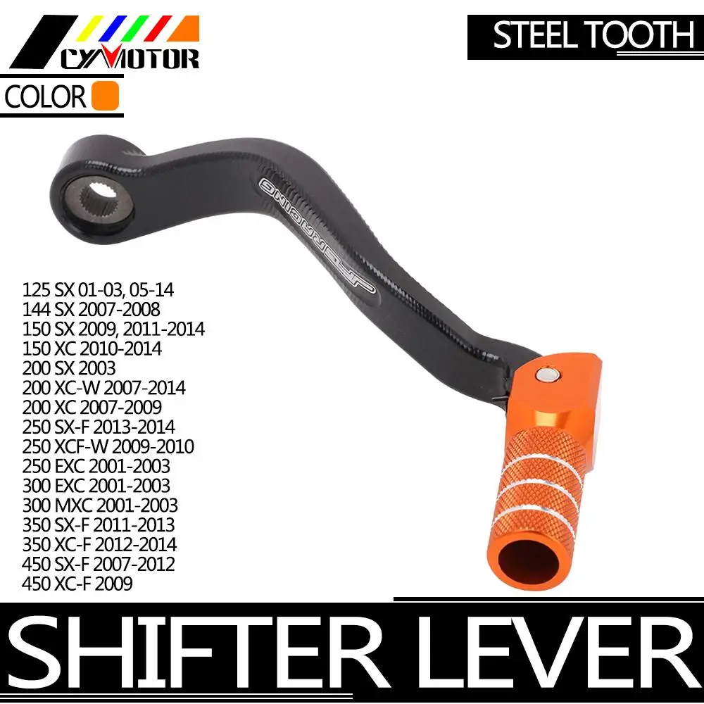 

Бесплатная доставка, рычаг переключения передач для мотоцикла с ЧПУ для KTM 125 144 150 200 250 300 350 SX XC XCW SX-F XCF-W