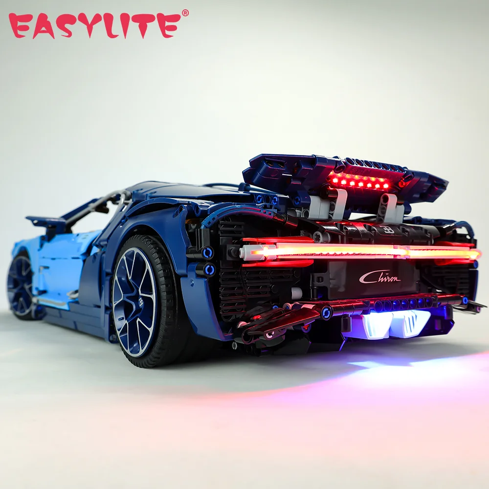 Набор со светодиодсветильник кой для 42083 Bugatti Chiron игрушечные машинки кирпичи