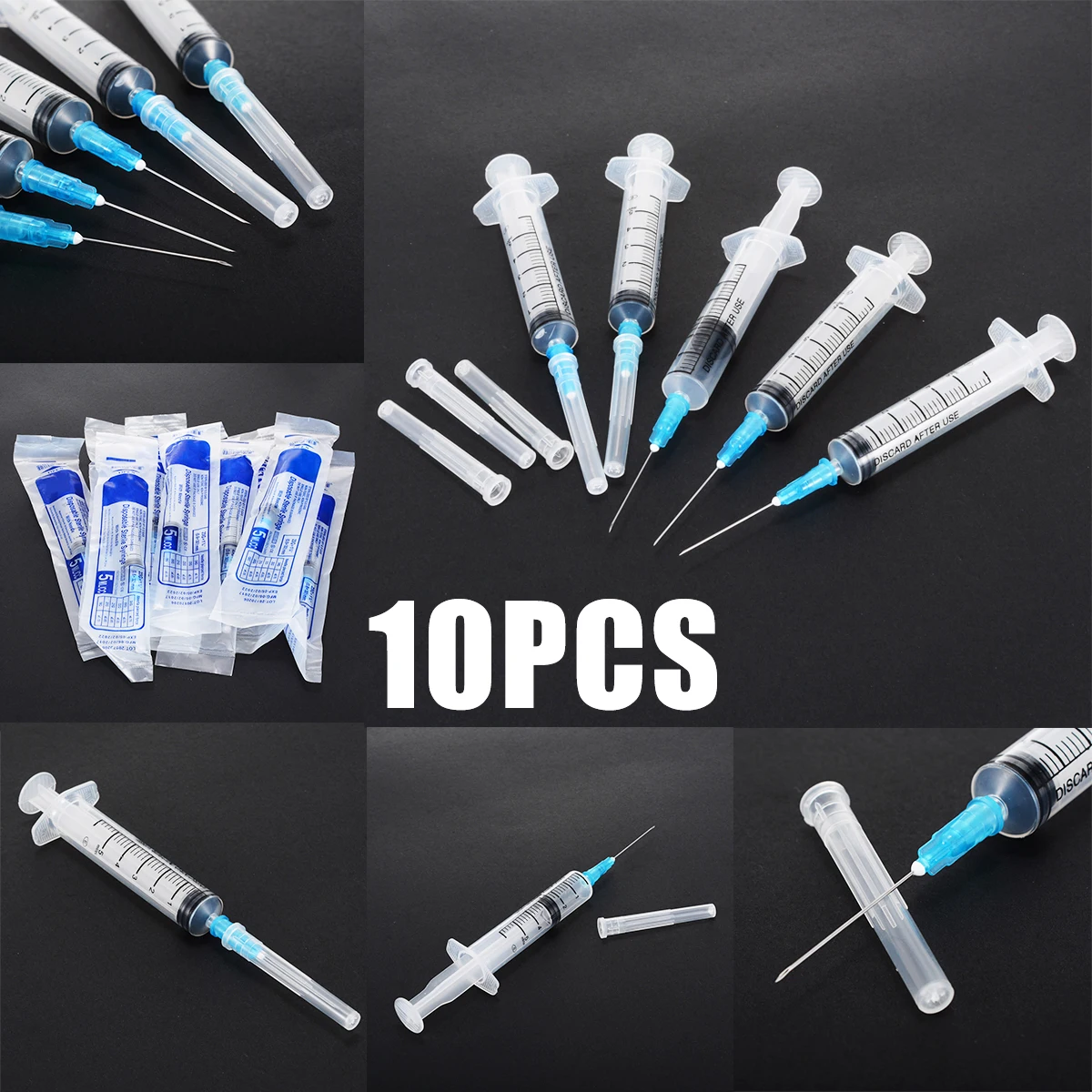 10 шт косметика парфюмерия диспенсер 5 мл пластиковый стерильный шприц