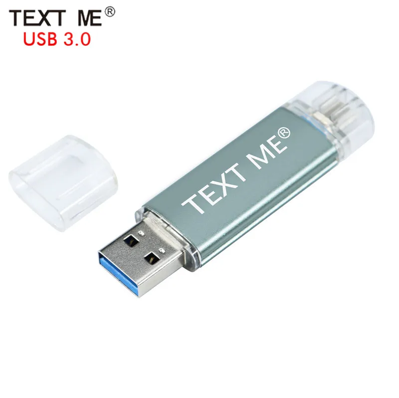 Флэш-накопитель TEXT ME OTG USB 3 0 64 ГБ карта памяти 8 4 Гб для телефона флэш-накопитель 16