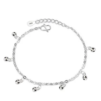 

Silver Plated Retro Fashion Women's Bracelet Anklet Simple Bell Multi-layer Popular Versatile Jewelry Temperament Jewelry LCL