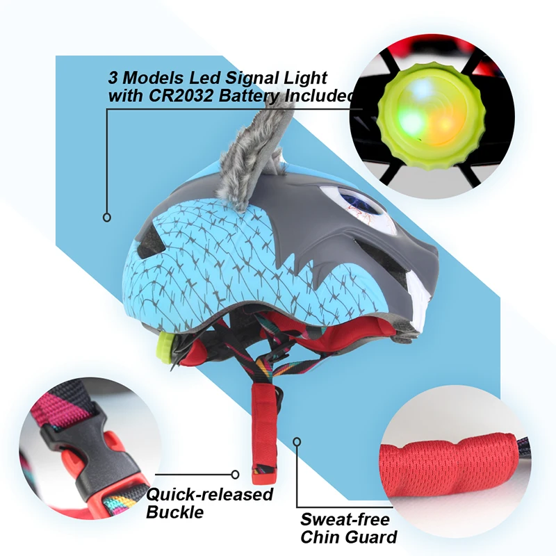 Детский велосипедный шлем Mosodo с регулируемой окружностью головы ульсветильник