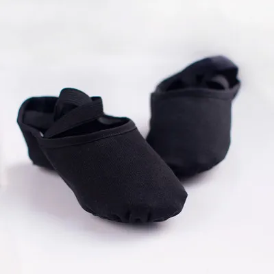 Black Adult size Женская и мужская Профессиональная танцевальная обувь для балета; танцевальные туфли; dames schoenen; эластичная хлопковая обувь; удобные кроссовки - Цвет: Black Adult size