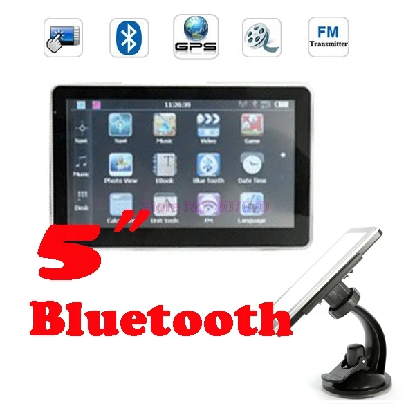 5-дюймовая gps-навигация MTK WIN CE6.Bluetooth AV IN fm-передатчик 4 Гб 256 Мб 8 128 доставка через DHL