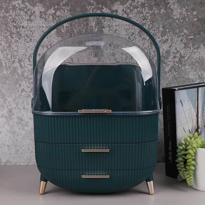 Pаспродажа Модная акриловая косметичка, прозрачная коробка для косметики, ящик для украшений, домашняя коробка для хранения, многофункциональный доро...