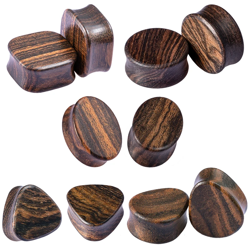 Серьги гвоздики деревянные в стиле панк 2 шт.|Украшения для тела| |