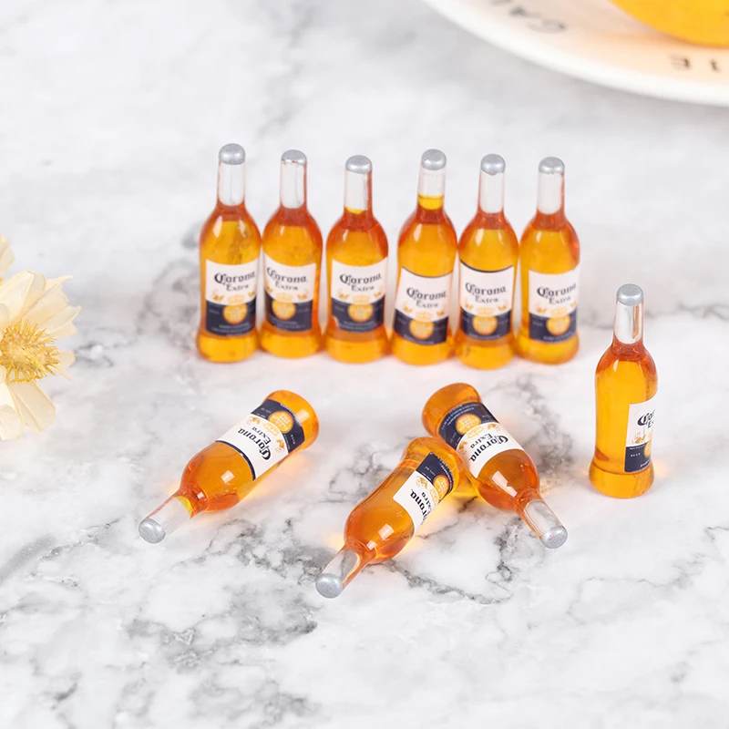 

10Pcs 1/12 Dollhouse Miniature Resin Bottle Simulation Wine Bottle Model