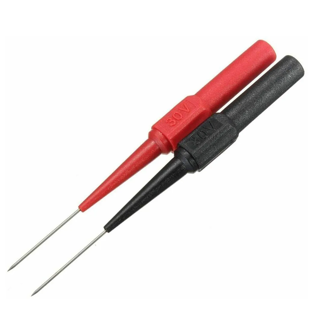 2/10 Instrumentation Test Probe Digital Multimeter Test Equipment 1A30V  Instrument Part Test Pen Clamp Copper Lead Plug Diagnos
