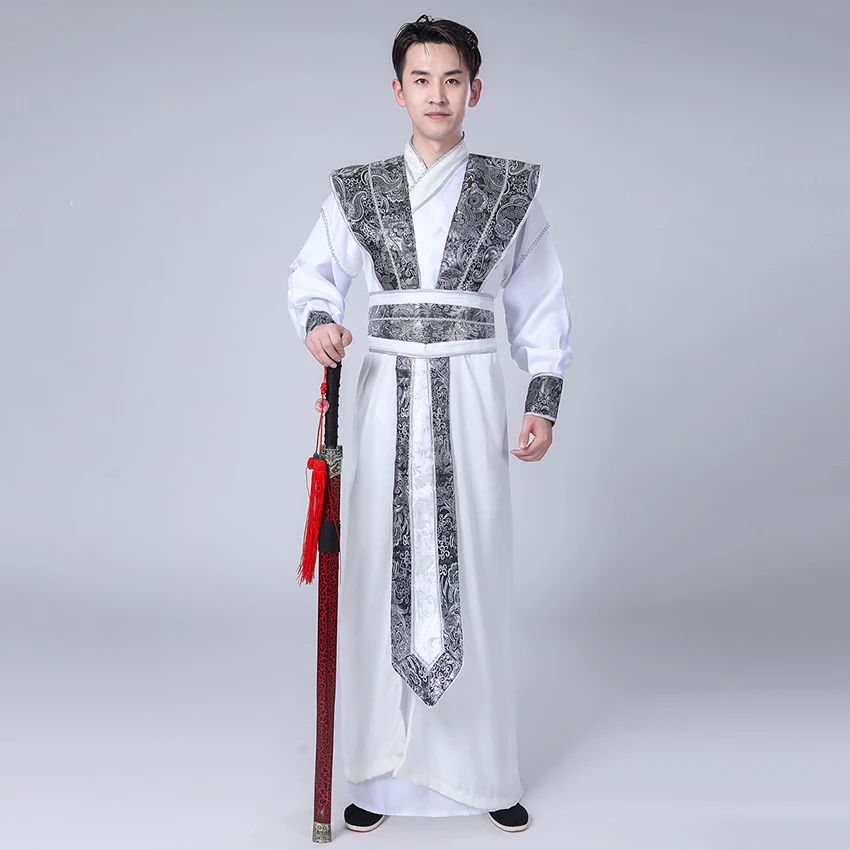 Hanfu древний костюм Dyansty, традиционная китайская одежда для мужчин и женщин, длинное платье, одежда для фестиваля, танцевальные платья