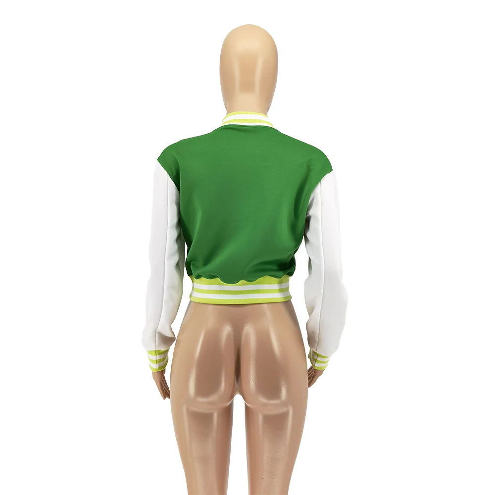 JGAMYIK укороченные бейсбольные куртки для женщин 2021 Осенняя винтажная одежда