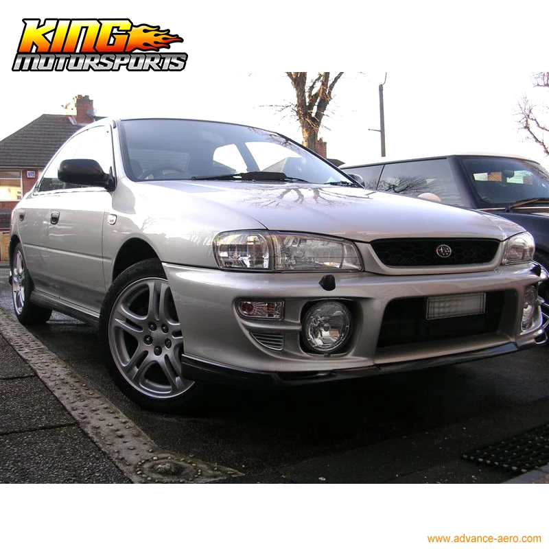 Подходит 1997 01 Subaru Impreza WRX Sti передний бампер спойлер Неокрашенный Черный уретана