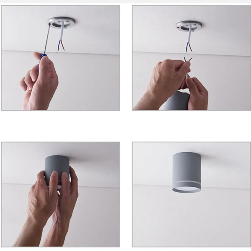 С регулируемой яркостью цилиндр светодиодный светильник поверхности 9 Вт 12 18 COB