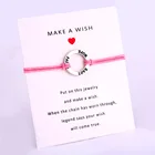 Браслеты с подвесками Faith Hope Love, Женские Ювелирные изделия с красной лентой