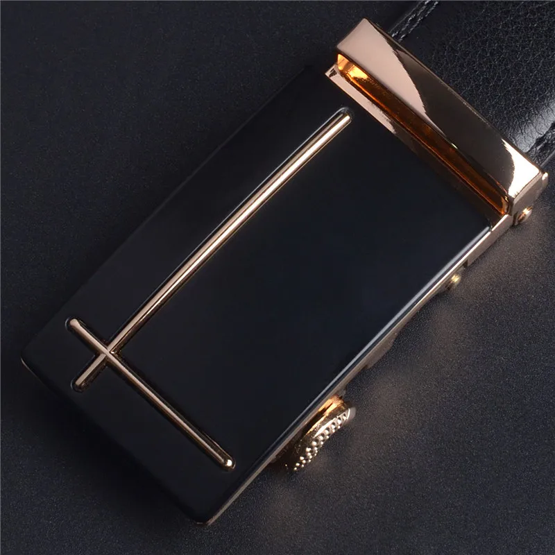 Luxury Strap Male Metal Automatic Buckle Famous Brand Belt Men Top Quality Genuine Luxury Leather Belts for Men
