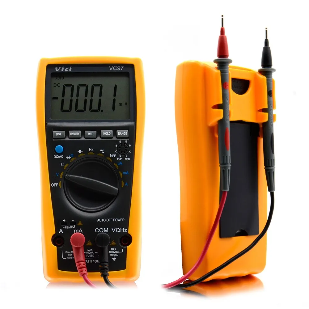 AideTek VC97 + 3999 B ЖК-дисплей Авто Диапазон мультиметр постоянной ёмкости