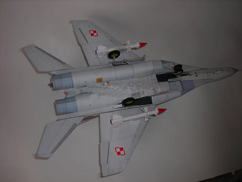 1:33 русский истребитель MiG-29 Fulcrum 3D модель самолета MIG29 Военная ручная литья под