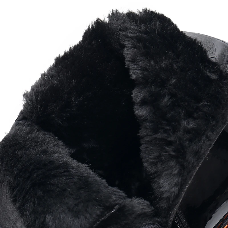 KULADA/ботильоны в байкерском стиле Модные стильные зимние ботинки на низком