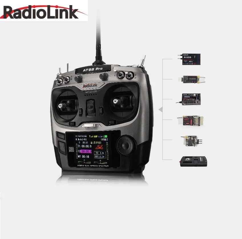 Радиопередатчик Radiolink AT9S PRO 2 4 ГГц 9 каналов пульт дистанционного управления с