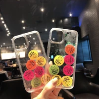 sliding smiley phone case for iphone 11 pro x xs max xr 6 7 8 plu se 2020 interesting quicksand back cover new product