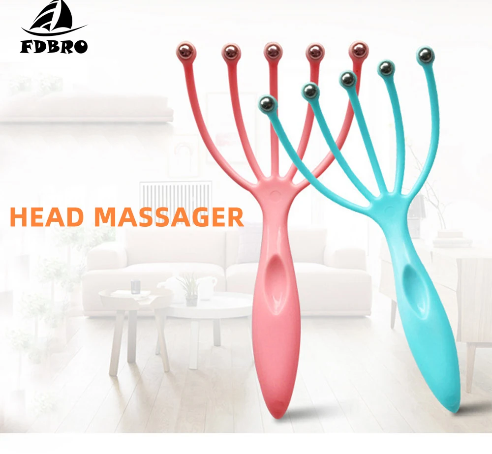 FDBRO новый стальной шариковый массажер для снятия стресса и шеи в спа