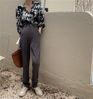 2021 new autumn women suit pants spring office lady long trousers solid slim high waist fashion pant female