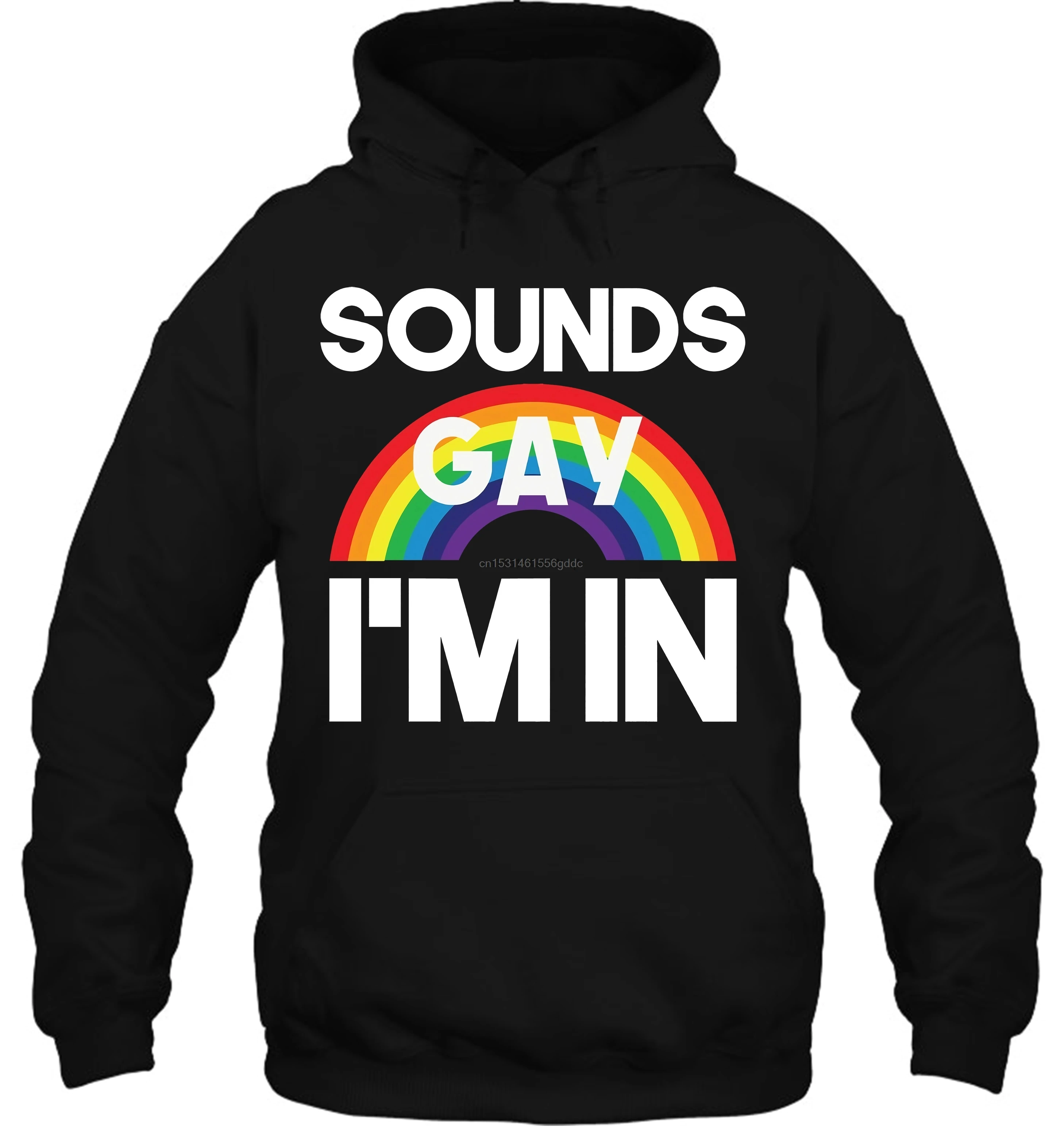 Толстовка мужская с надписью I'm In ЛГБТ|Мужские толстовки и свитшоты| |