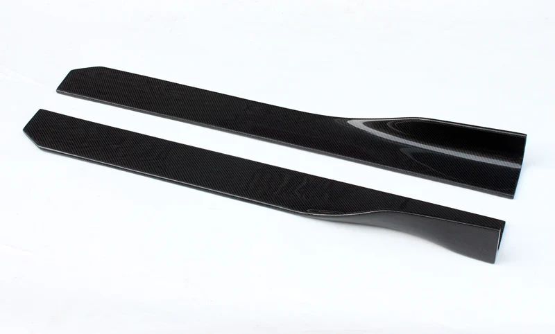 Car-styling Carbon Fiber Side Skirt Extension Add-on Type C Universal Fitment Auto Body Kit Glossy Fibre Exterior Door Step Trim |