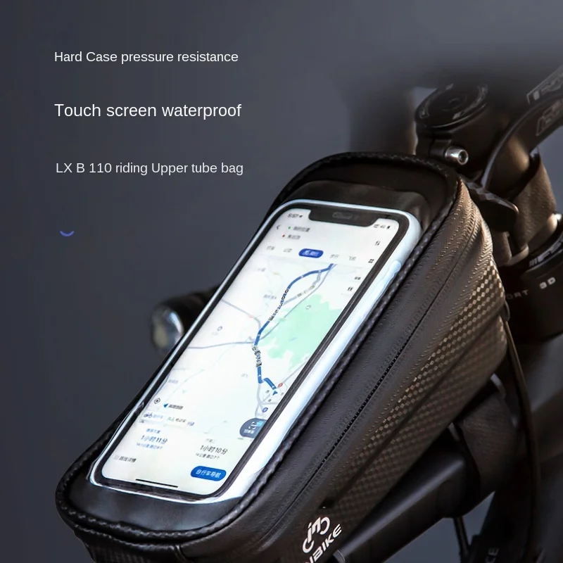 

Bicycle Bag Front Waterproof Upper Tube Bag Riding Navigation Mobile Phone Bag Mountain Highway Bicycle Fixture Quality Durable